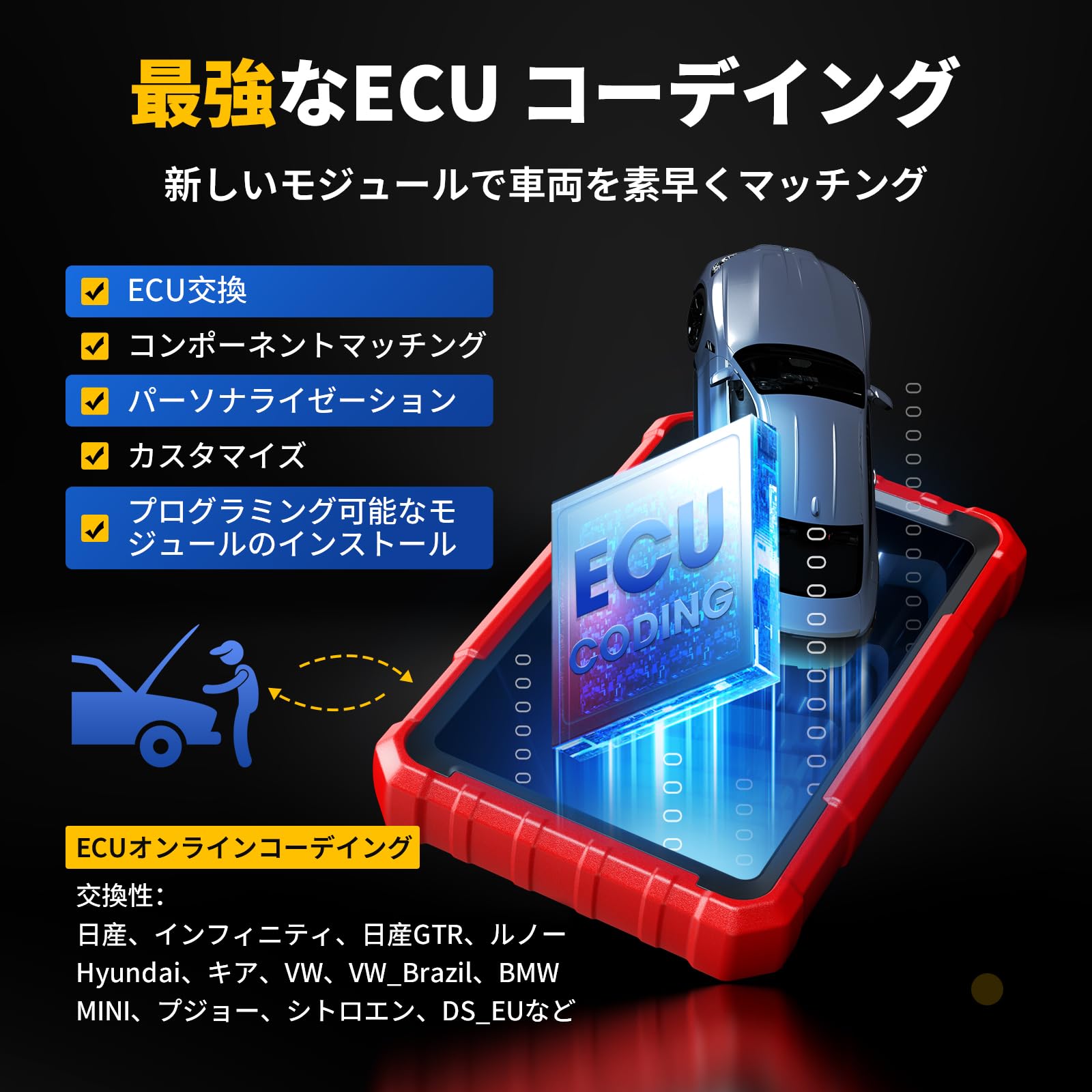 【未使用】 LAUNCH X431 PROS ELITE 診断機 ケース付 Amazon.co.jp: LAUNCH X431 PROS ELITE obd2 診断機 、ECUコーディング