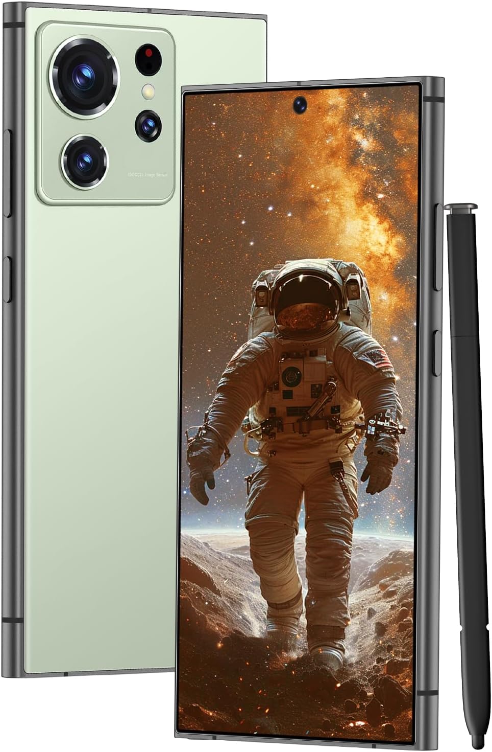 S24 Ultra Unlocked Cell Phones Smartphone with Built-in Pen 8+256GB Android 13 Phones 6.8" HD Screen Dual SIM 108MP+48MP Camera 6800 mAh (Light Cyan)