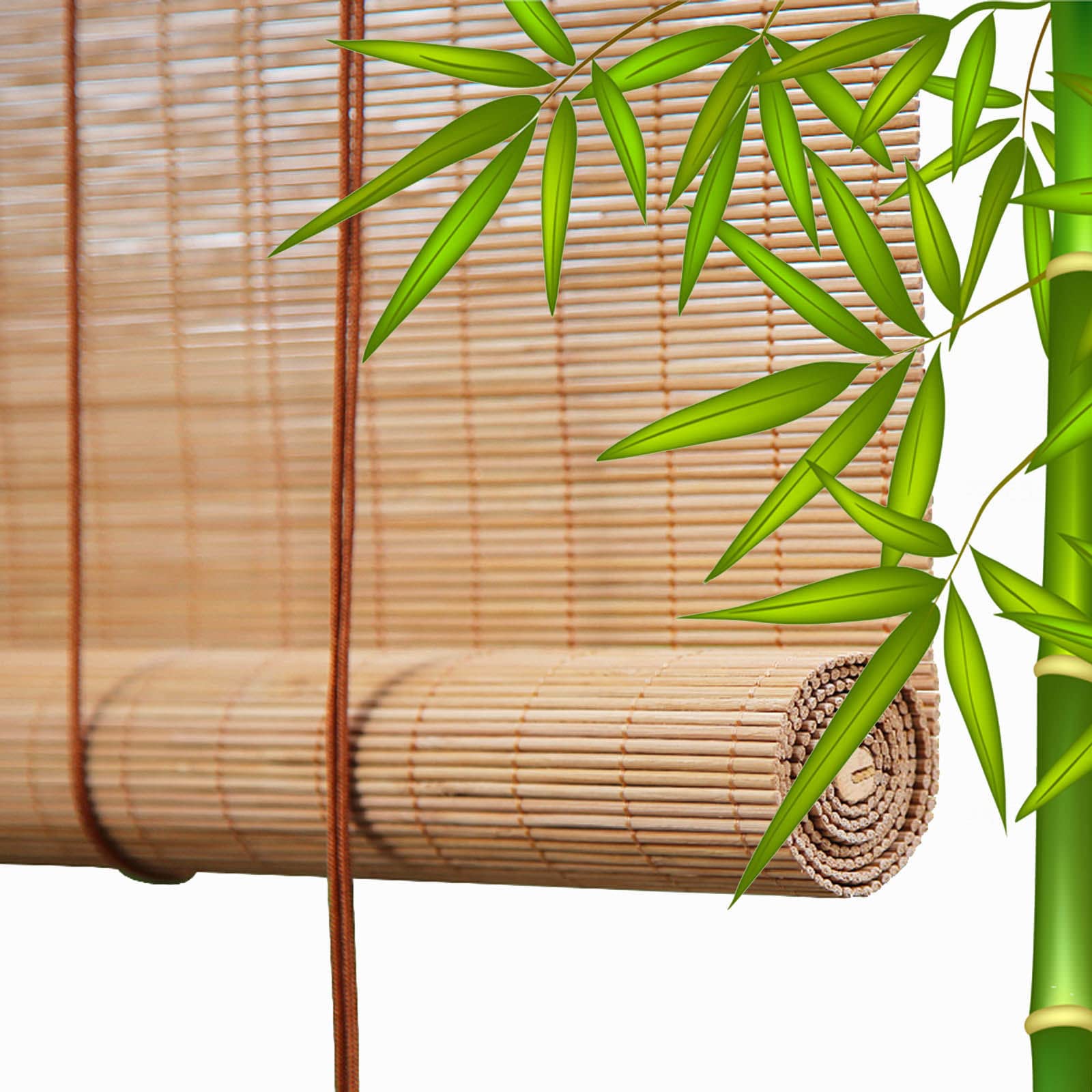 Rolety bambusowe do wnętrz, Rolety Rolling 60% Light Filtration, Bamboo Rolling Rolety Na zewnątrz, Zasłony Prywatności, Rzymskie Rolety, Cień, W×H-70×110cm/28×43in