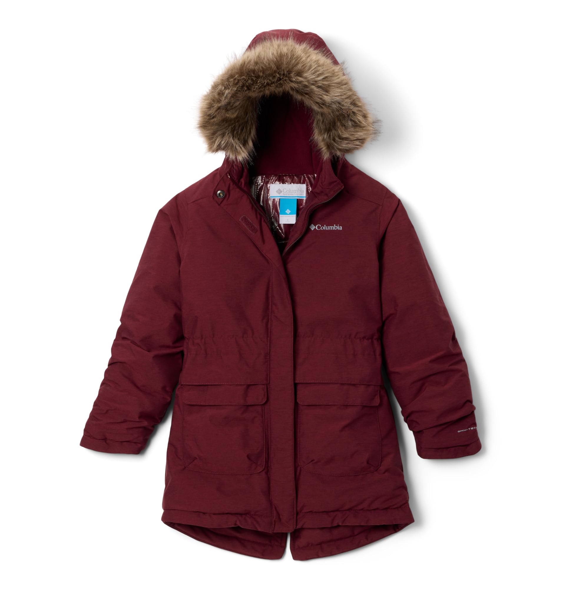 Columbia Youth Girls Nordic Strider 2 Jacket, Winter Jacket, Rich Wine, XXS