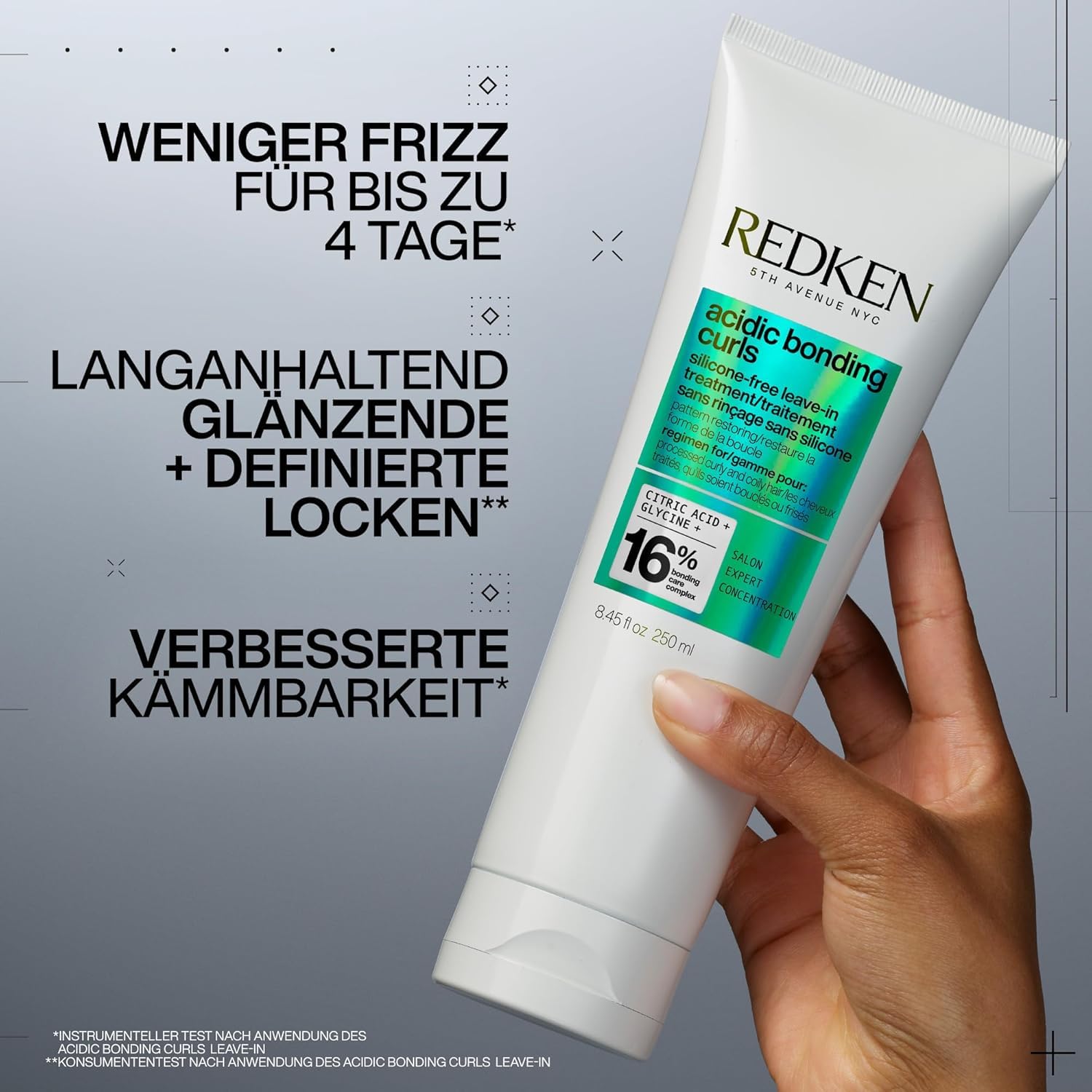 Redken Pflegeset mit Shampoo, Conditioner und Treatment zur Regeneration der Struktur von behandelten, geschädigten Locken, Mit Zitronensäure und Glycin, Silikonfrei, Vegan, Acidic Bonding Curls