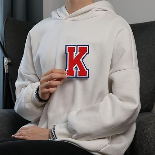 Miniatura 326 de Parches de letras termo-adhesivas de alta calidad – Lindas letras para ropa – Parche universitario para ropa – Letras bordadas de 4 1/2 parches