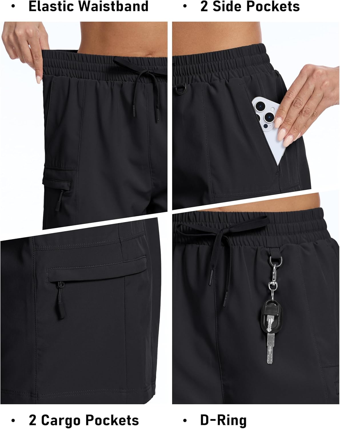 MAGCOMSEN Women's 5" Hiking Cargo Shorts UPF 50+ Lightweight Quick Dry Summer Golf Athletic Casual Shorts 4 Pockets - Image 6