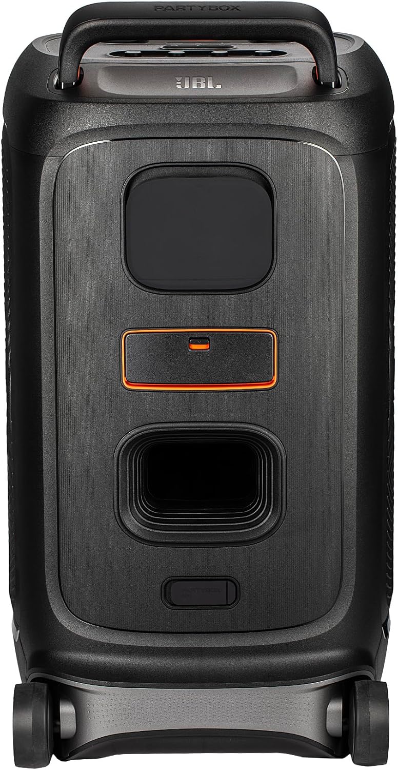 JBL PartyBox 520 Portable Speaker 400W RMS Power | AI Sound Boost | Telescopic Handle & Wheels | 15-Hour Battery + Two Microphone System + AUX Cable - Party Karaoke Kit - Image 6