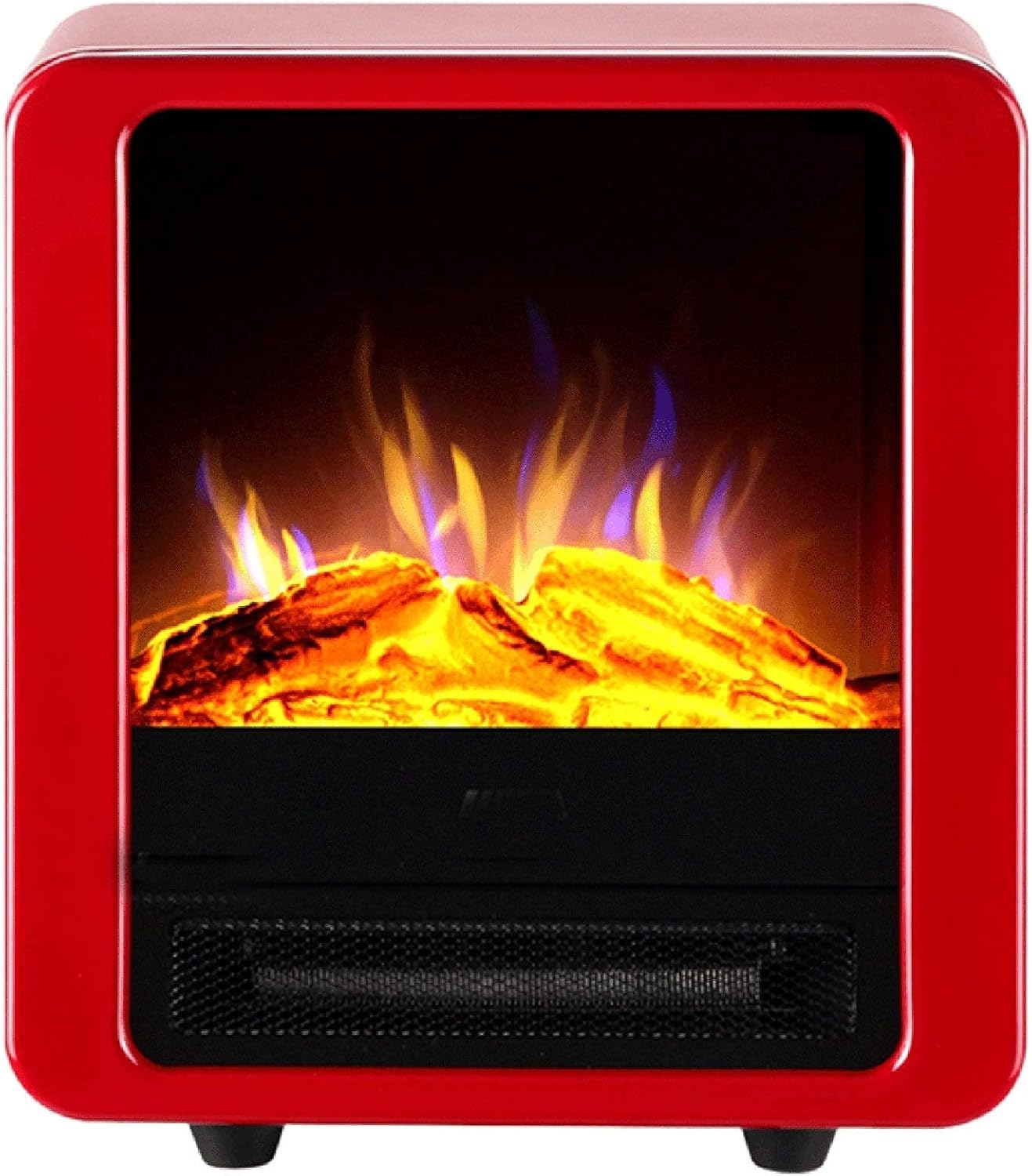Electric Fireplace Wall Mounted Fireplace Portable Electric Stove Heating Fireplace Fire Leisure Zone Portable Modern with Adjustable tat Control Realistic Flame E