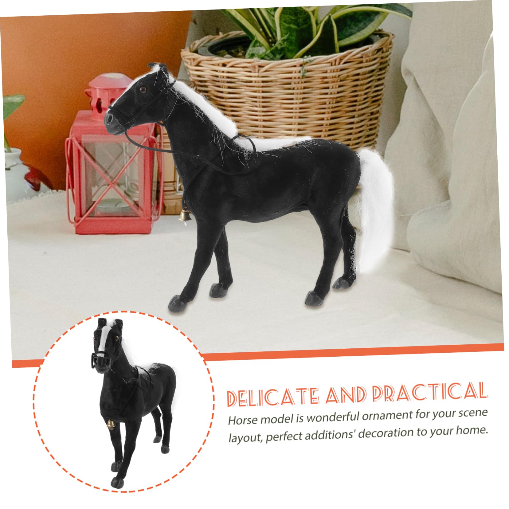 Amazon.co.jp: CAXUSD リアルな馬のフィギュア 製 馬の像 詳細