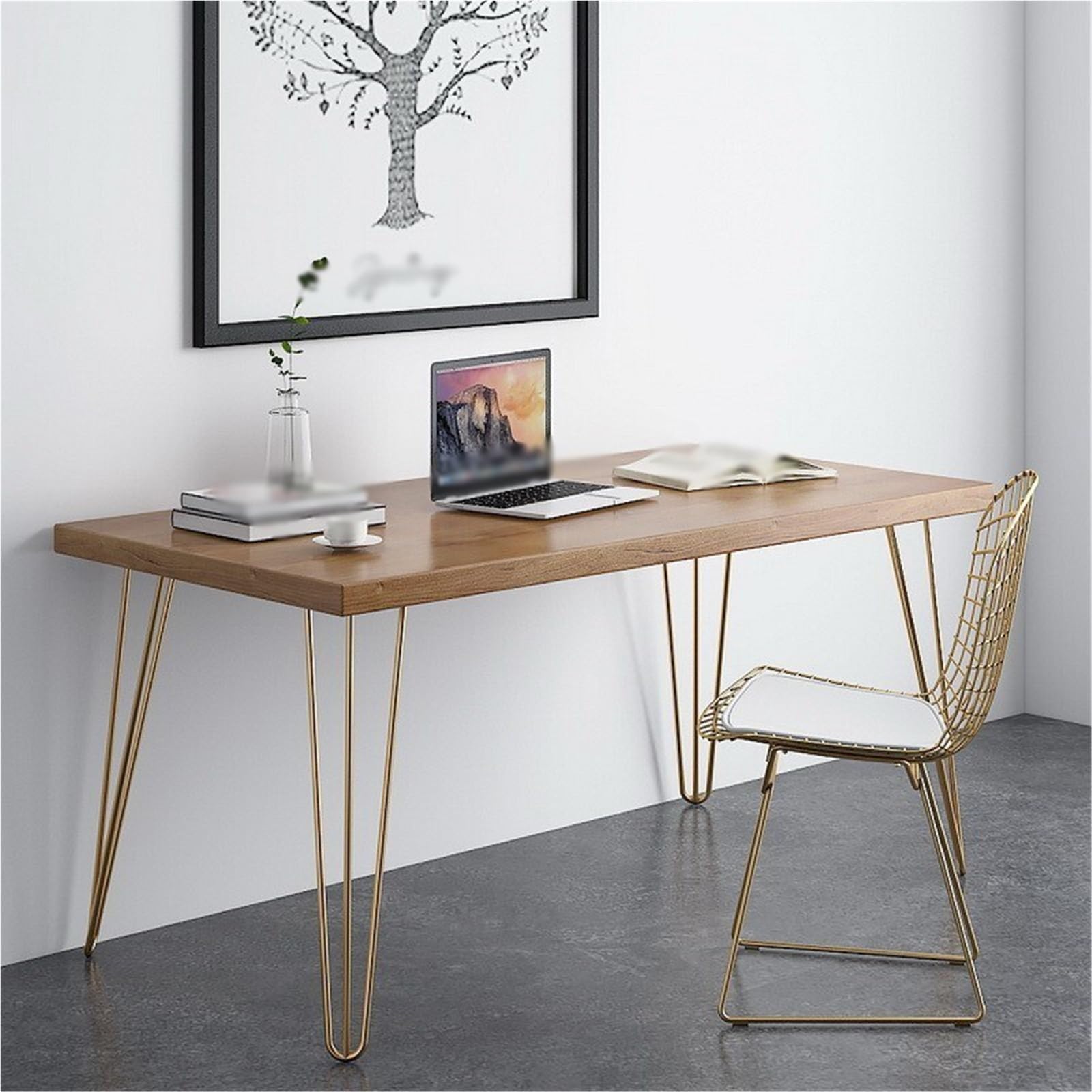 Moderno Tavolo da ufficio multiuso Scrivania for computer in legno massello