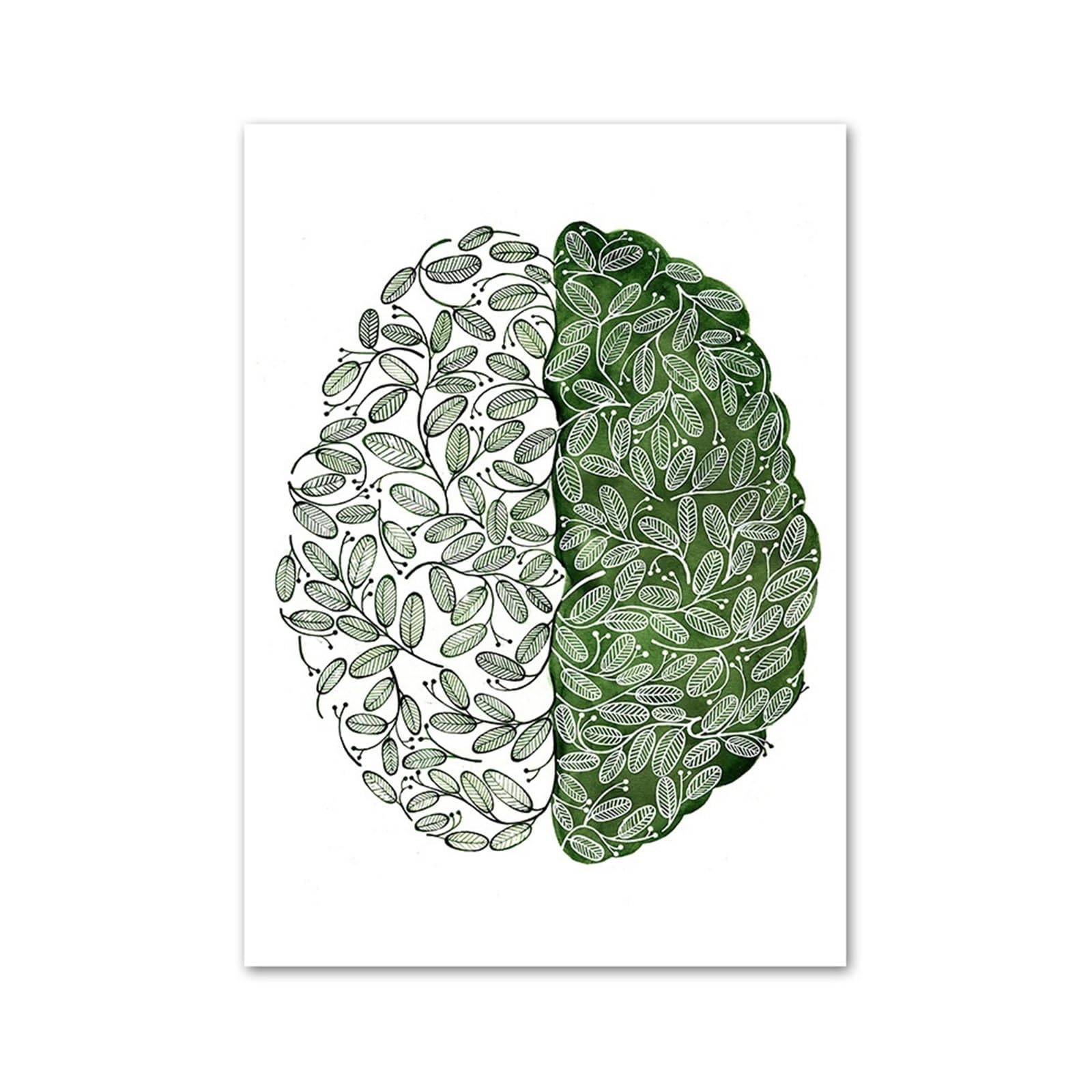 1pc Anatomia Człowieka Serce Mózg Płuco Oko Macica Obraz Ścienny Na Płótnie Skandynawskie Plakaty I Druki Zdjęcia Do Wystroju Medycznego(4,55x80cm No Frame)