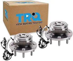 TRQ Front Wheel Bearing & Hub Assembly 2-Piece Set for Ram 2500/3500 (2019–2024)