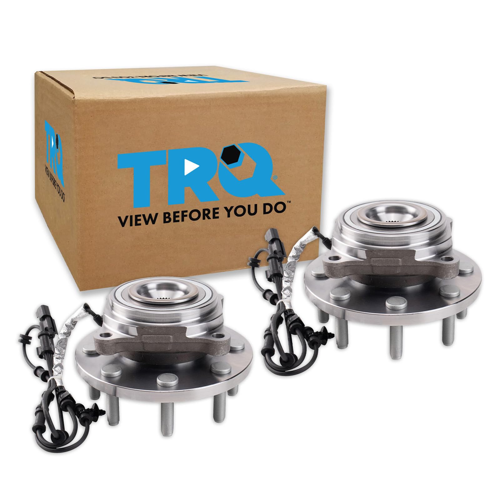 TRQ Front Wheel Bearing &amp; Hub Assembly Set
