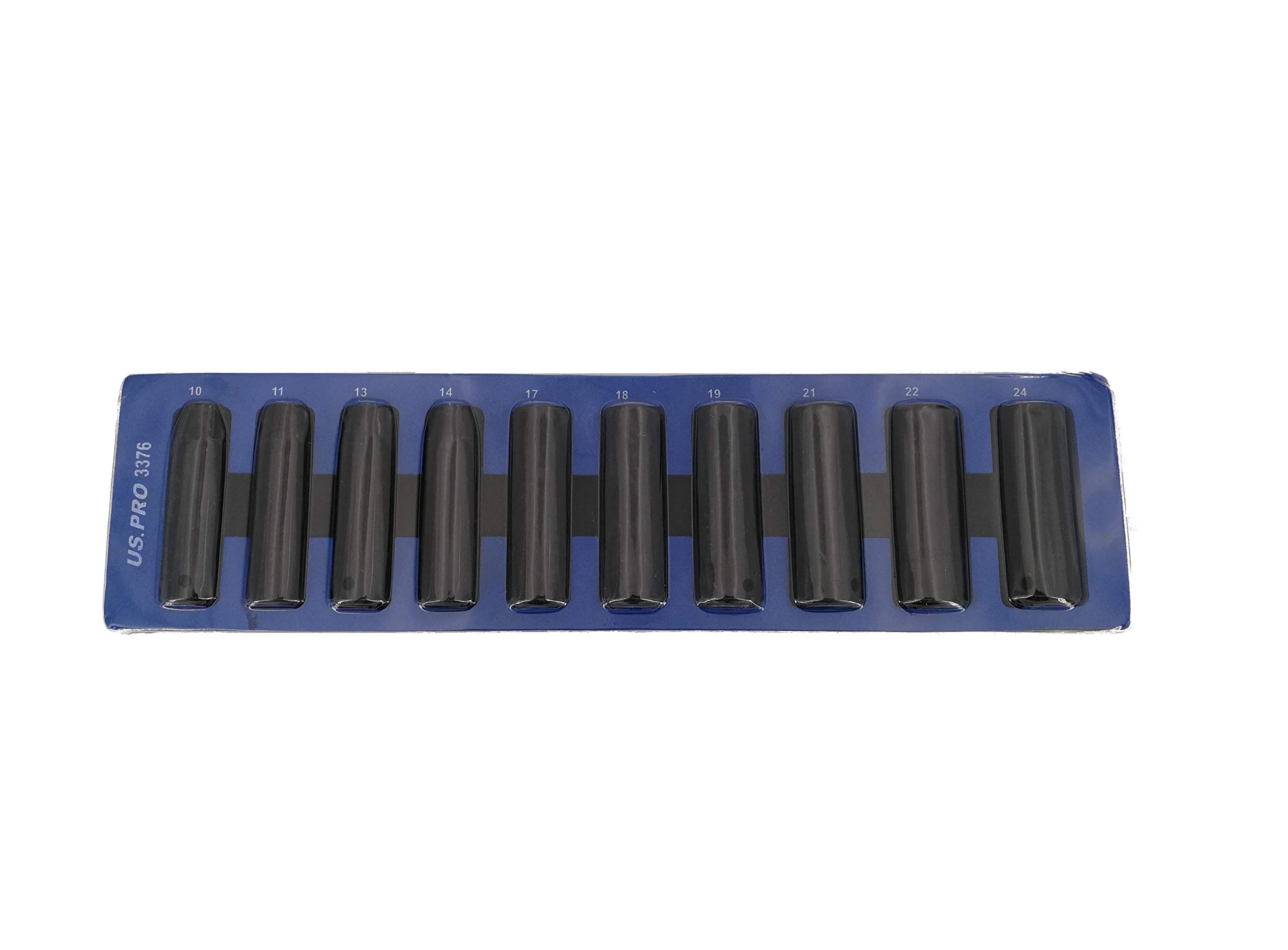 Wkład do wózka warsztatowego pełny 1/2" wkrętak udarowy zestaw nasadek 10-24 mm 10-częściowy