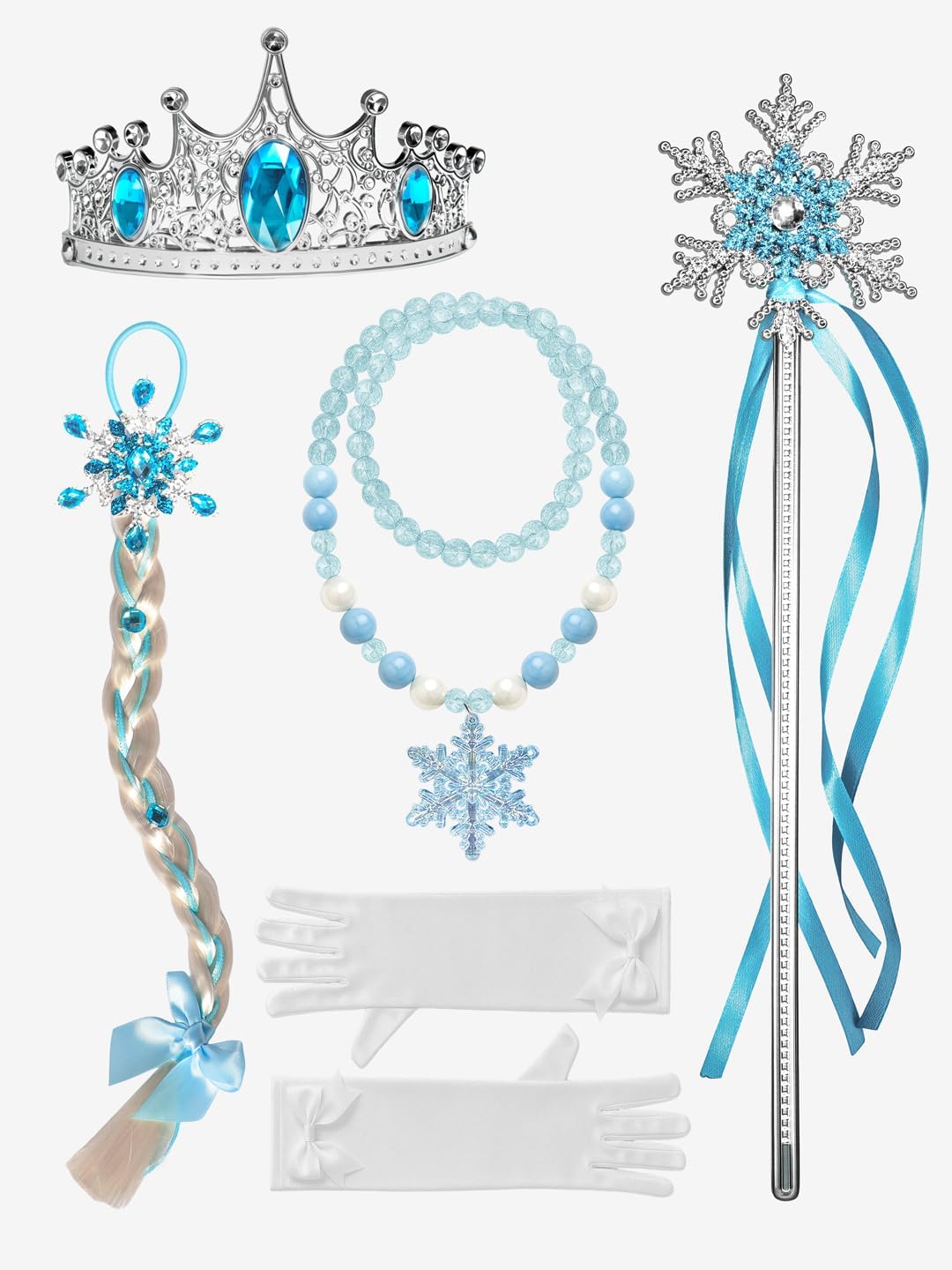 Princess Costume for Girls, RGB LED Light Up Syncs Music App Control, Toddler Princess Dress Up Halloween Costume - Image 6