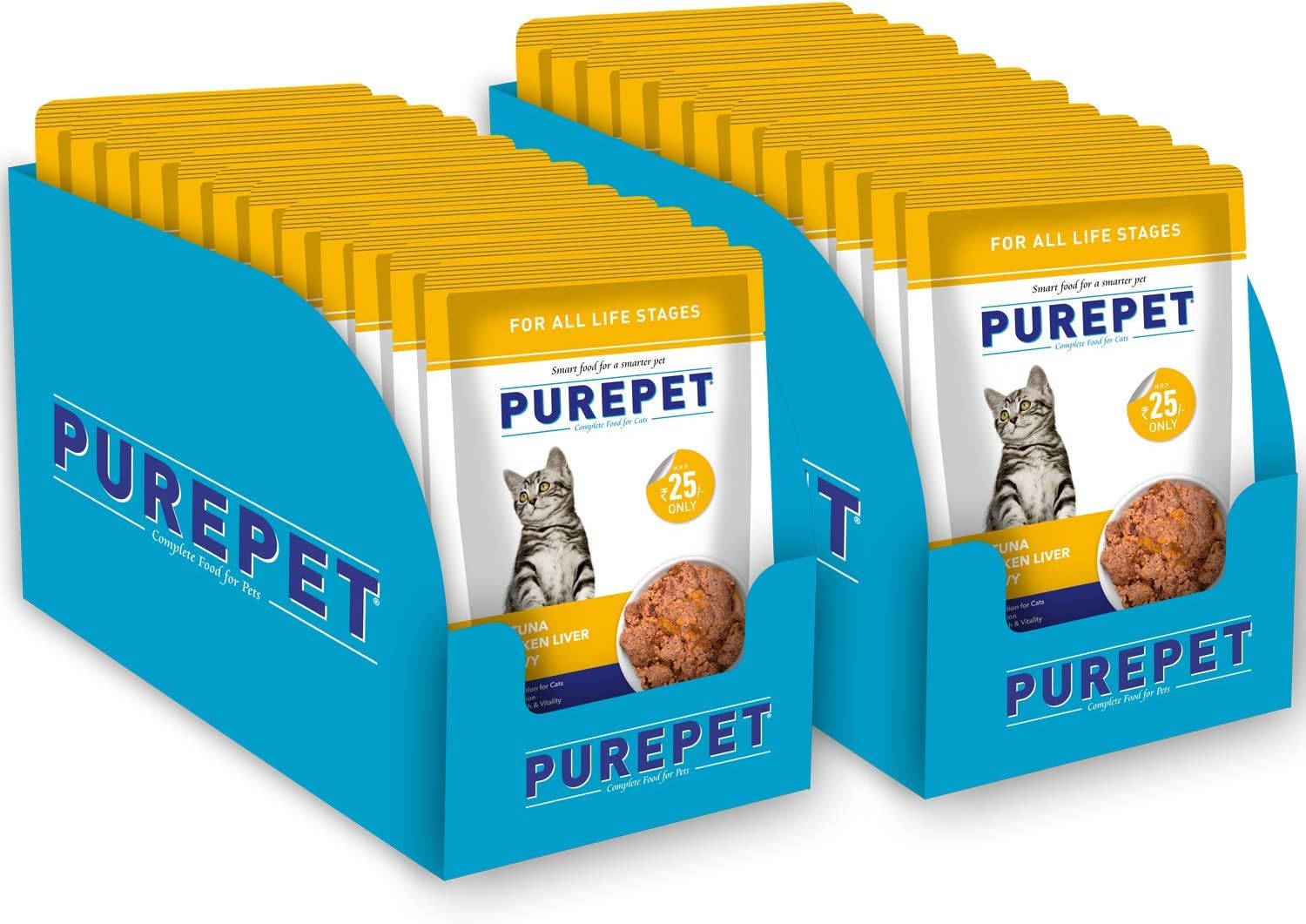 Purepet Wet Cat Food For All Life Stages, Real Tuna and Chicken Liver