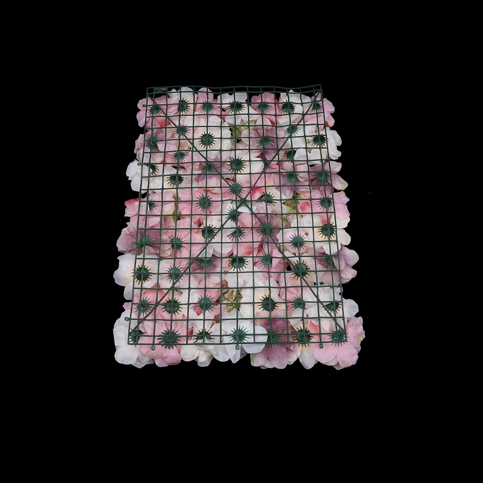 12 piezas Panel de pared de flores artificiales, pared de rosas artificiales, fondo para hogar, boda, fiesta, manualidades, decoración floral 40 x 60 cm