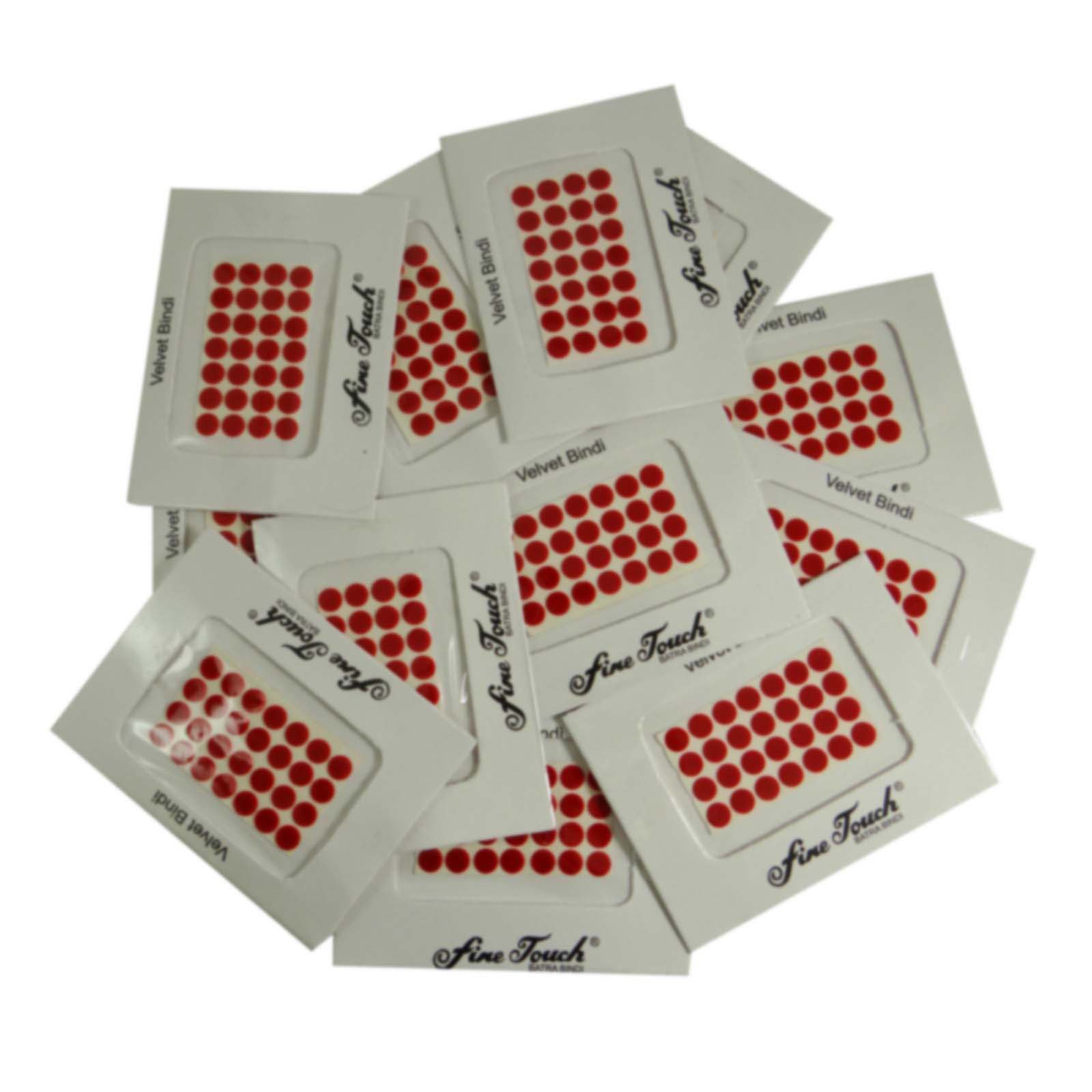 BanithaniLot Of 12 Pcs Multicolour Assorted Bindis Temporary Indian Tattoos Stickers Tikkas