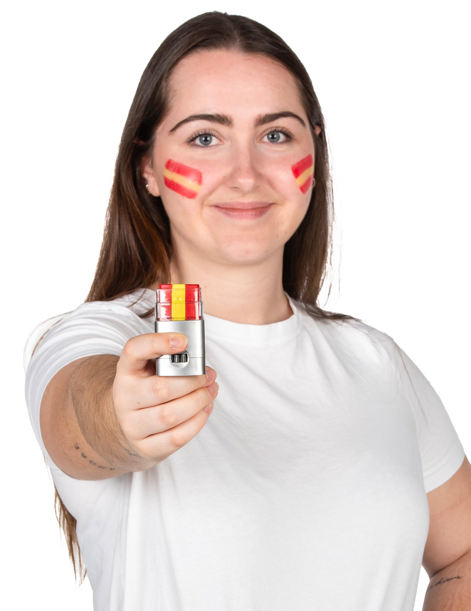 Stick de maquillage supporter Espagne Vert Taille Unique