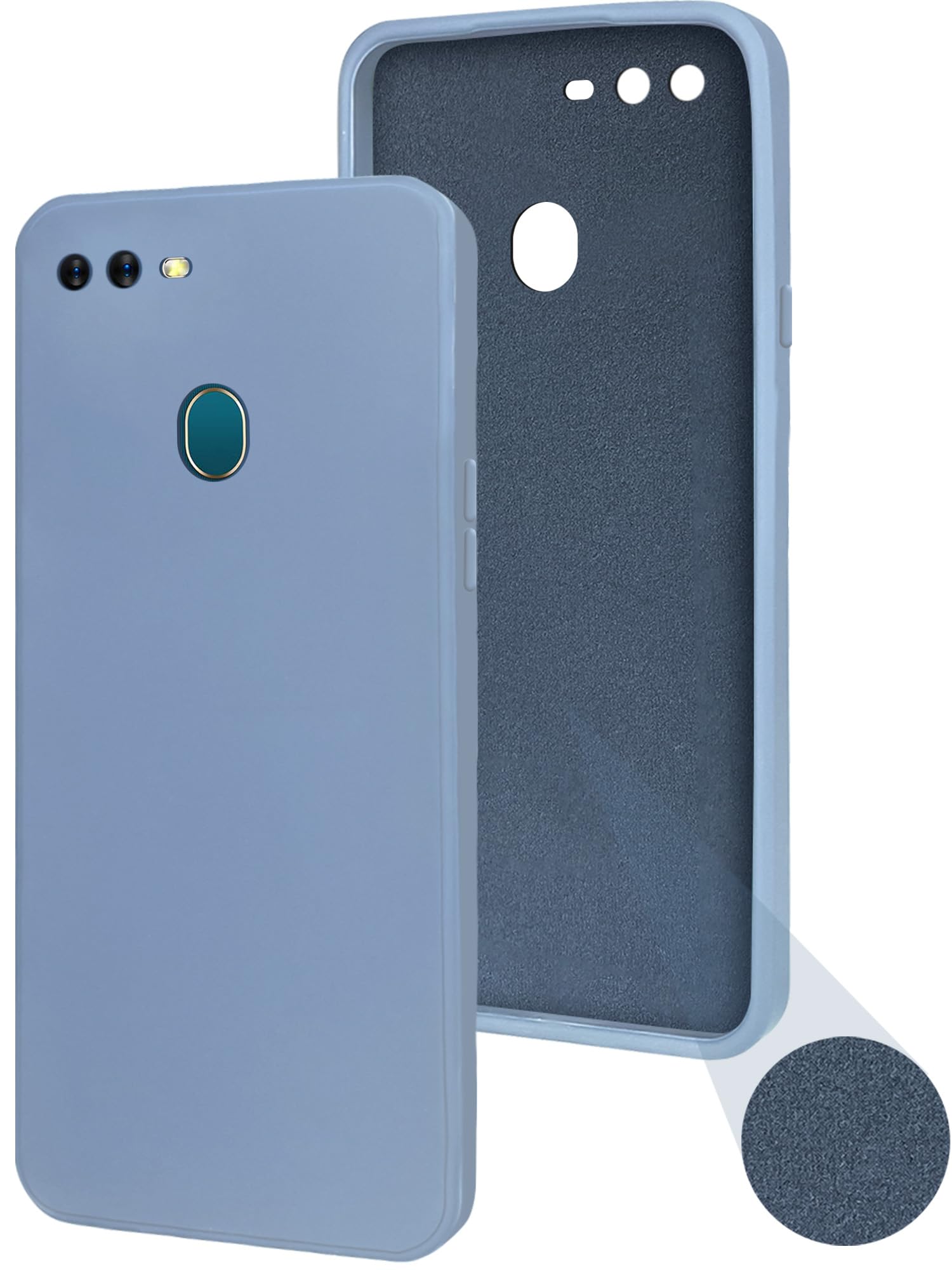 Jkobi Back Cover Case for Oppo A5 | Oppo A5s (Matte Finish Silicone with Inside Fiber Cloth)