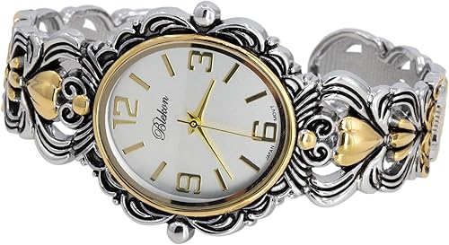 Miniatura 3 de Blekon Collections - Reloj de pulsera de cuarzo japonés para mujer, estilo egipcio, estilo concho