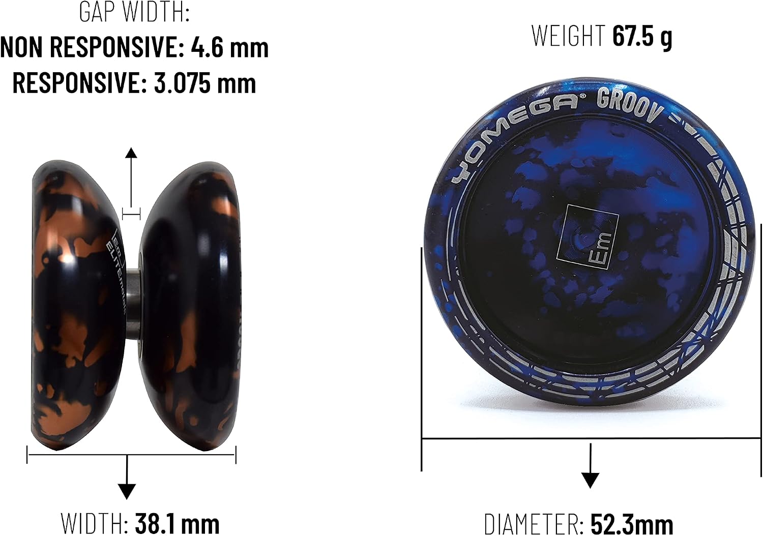 Yomega Groov, Pro Level Aluminum Metal Yoyo for Advance players, Round Shaped - Image 5