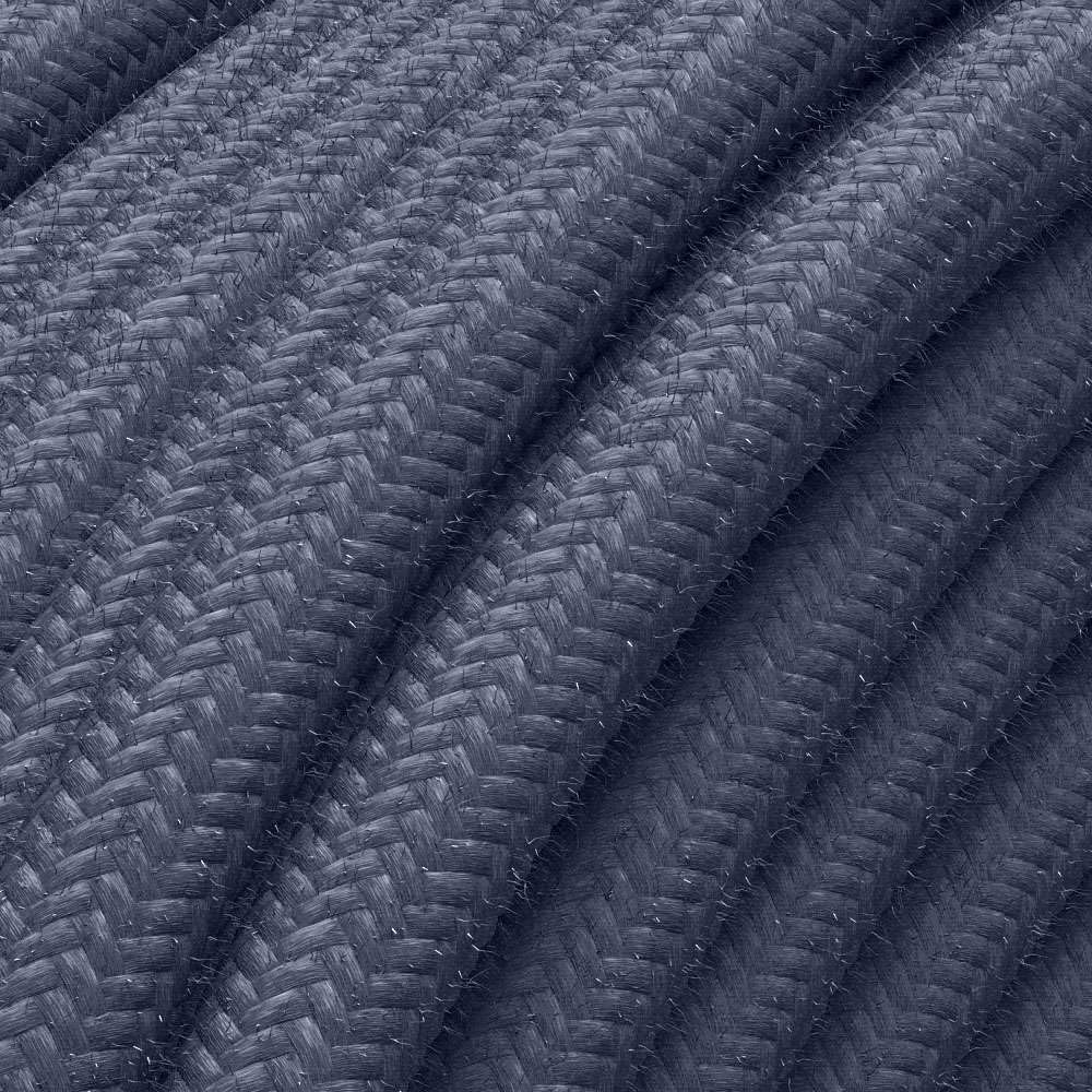 Kabel tekstylny do elastycznej instalacji elektrycznej (H05VV-F), kabel materiałowy 3 x 1,5 mm², kabel tekstylny, kabel instalacyjny, grafitowy - 10 metrów