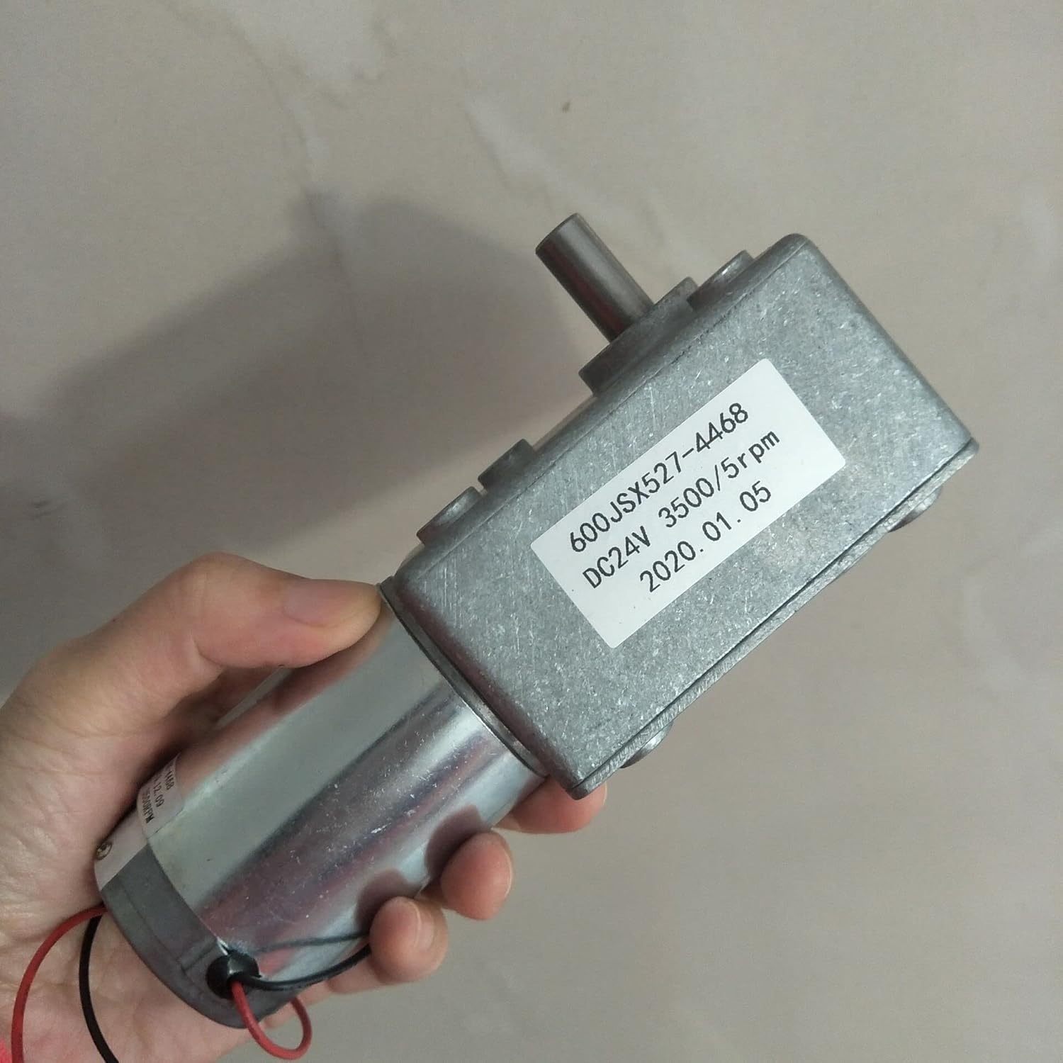 600JSX-4468 Worm Gear DC Deceleration Motor, 24V 5RPM-100RPM - (Speed(RPM): 600JSX175-4468 30RPM/ Voltage(V): 24V)