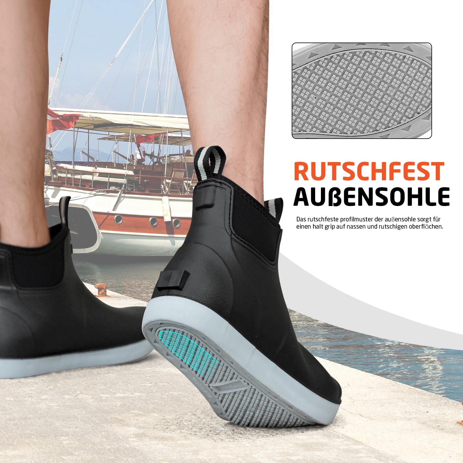 Męskie kalosze z puszystą podszewką, buty wędkarskie dla mężczyzn, antypoślizgowe, ciepłe buty zimowe, wodoodporne buty śniegowe do ogrodnictwa, pływania łodzią, na kemping, do żeglowania i aktywności