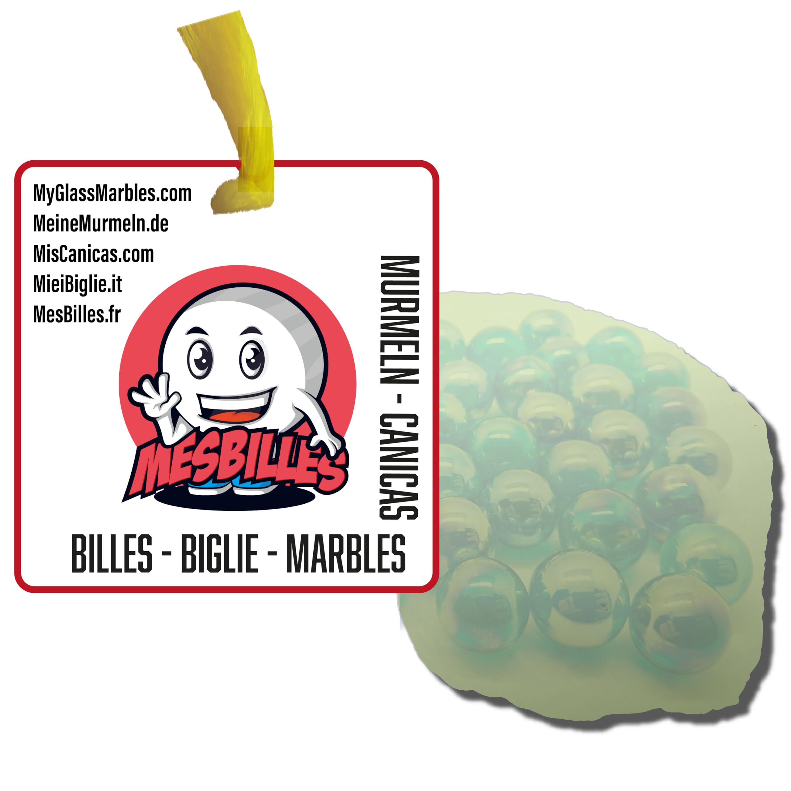 30 Billes Pépites Bleu – Billes En Verre à Collectionner – 14 Mm – Sac De 30 – Jeu De Billes Classique