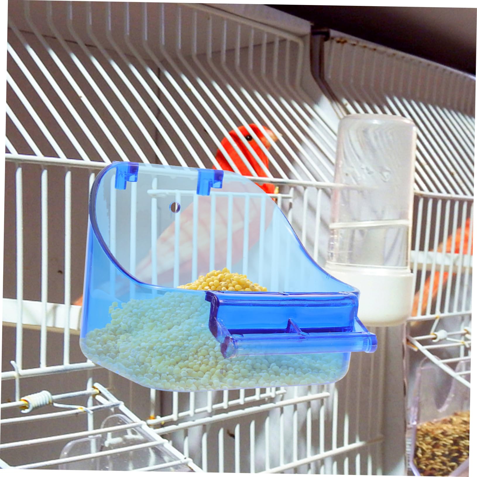 BESPORTBLE 4pezzi Box Per Pappagalli Multifunzione Vaschetta Per Bagno Uccelli Facile Da Installare Accessorio Per Gabbia Uccelli