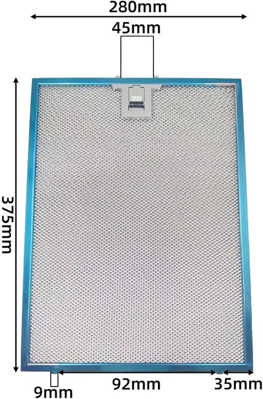 Grease Filter Stainless Steel Metal 375x280 Grease Filter For Ventilation Hoods Cooker Hood Filters