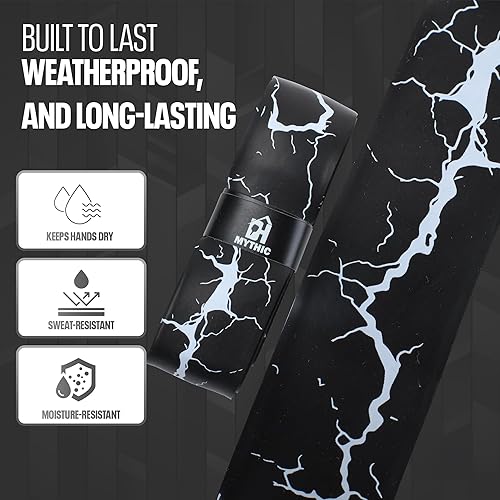 Miniatura 4 de DH Mythic Premium Gruesa Cinta de Reemplazo para Pickleball, Tenis y Pádel  Envoltura de Raqueta Acolchada, Antideslizante, Resistente al Sudor