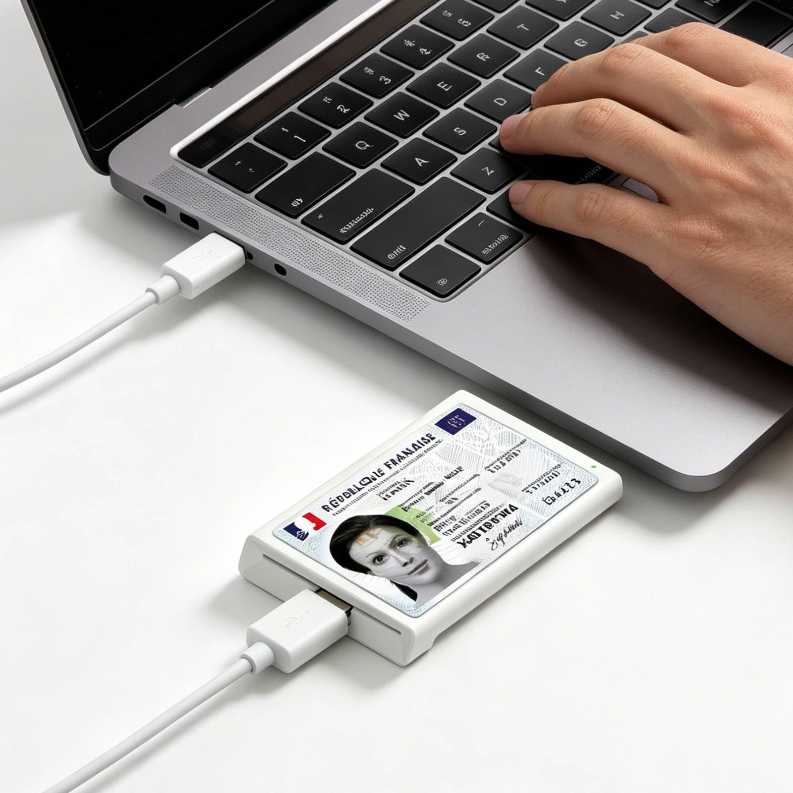 Lettore di Carte USB con NFC, CIE Lettore di Smart Card USB con NFC, Schede CAC e Schede Contactless, Supporto Identità Elettroniche eID, Tessere Sanitarie, Credito, SIM, Compatibile ID DNI DNIe nPA