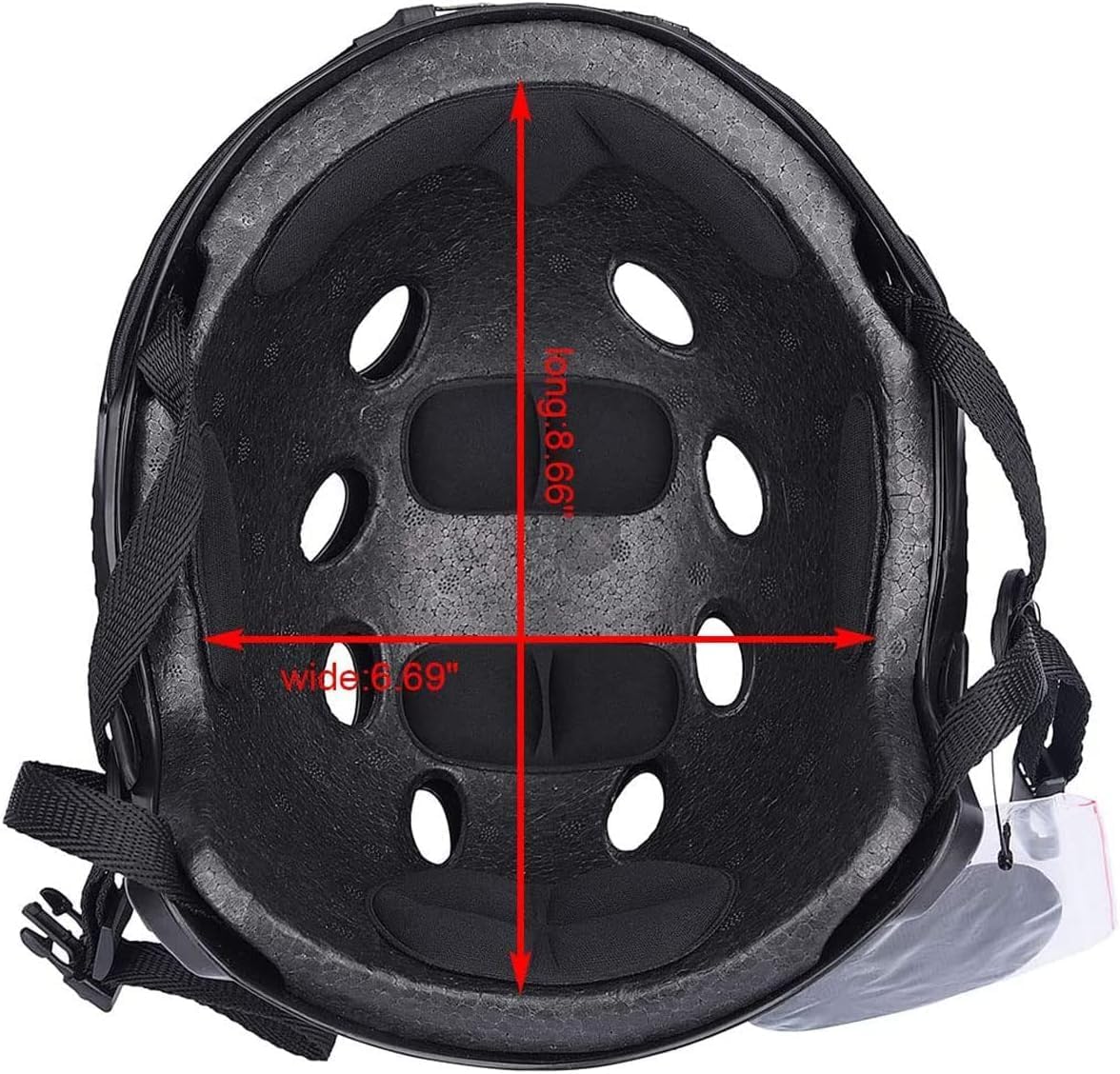 Tactical Airsoft Paintball Fast Helmet, with NVG Mount and Side Rail, CS Cosplay Tactical Gear Black Helmet