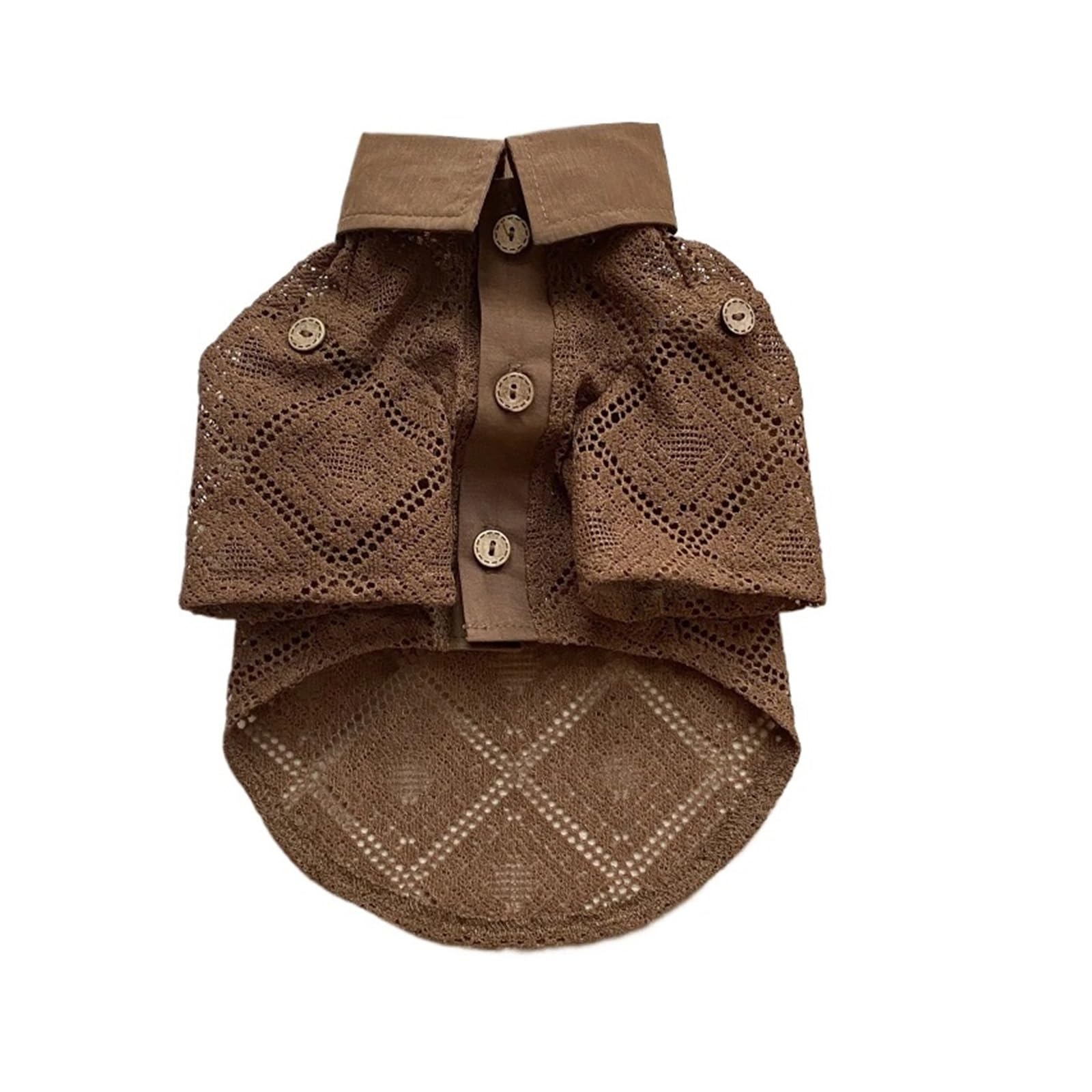 Vêtements d'été pour chien et chat : chemise chiot grise M