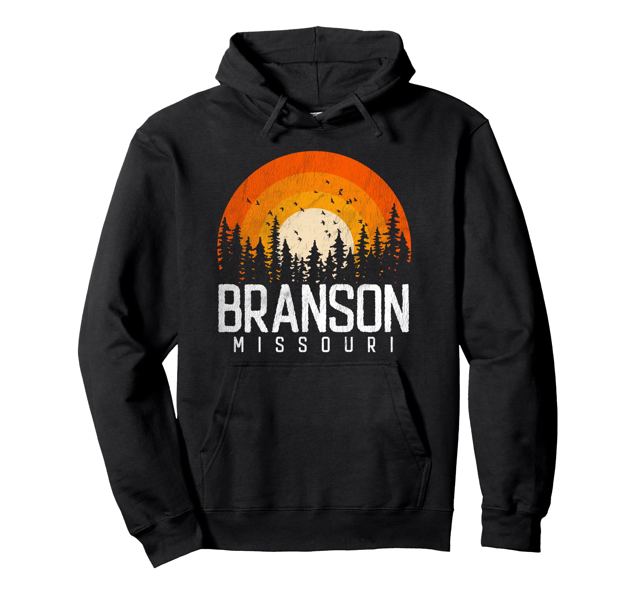 Branson Missouri MO Shirt Retro Vintage 70s 80s 90s Gift Pullover Hoodie