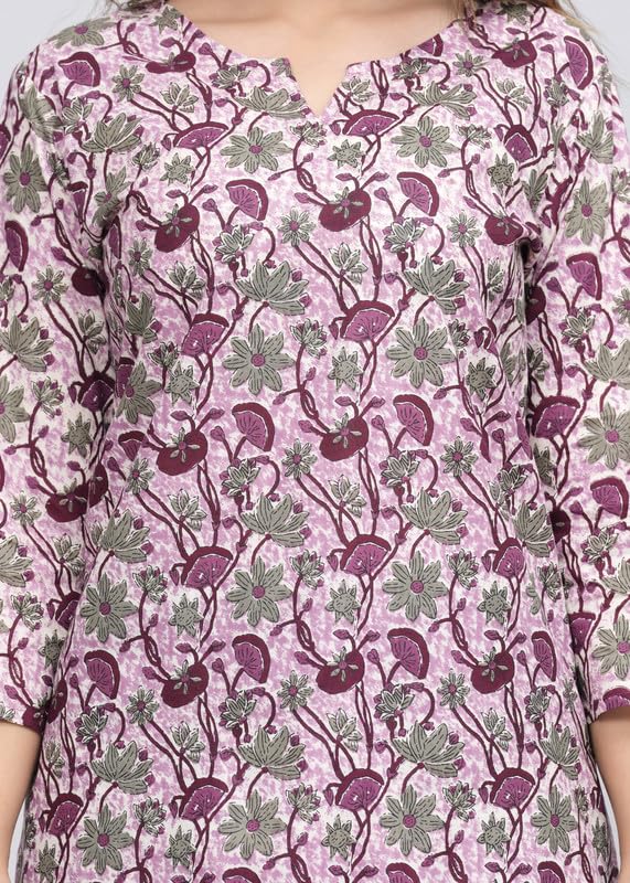 Image of 100% Cotton Printed Night Suit for Women's Shirt and Pyjama Sleep wear Set for Womens and Girls