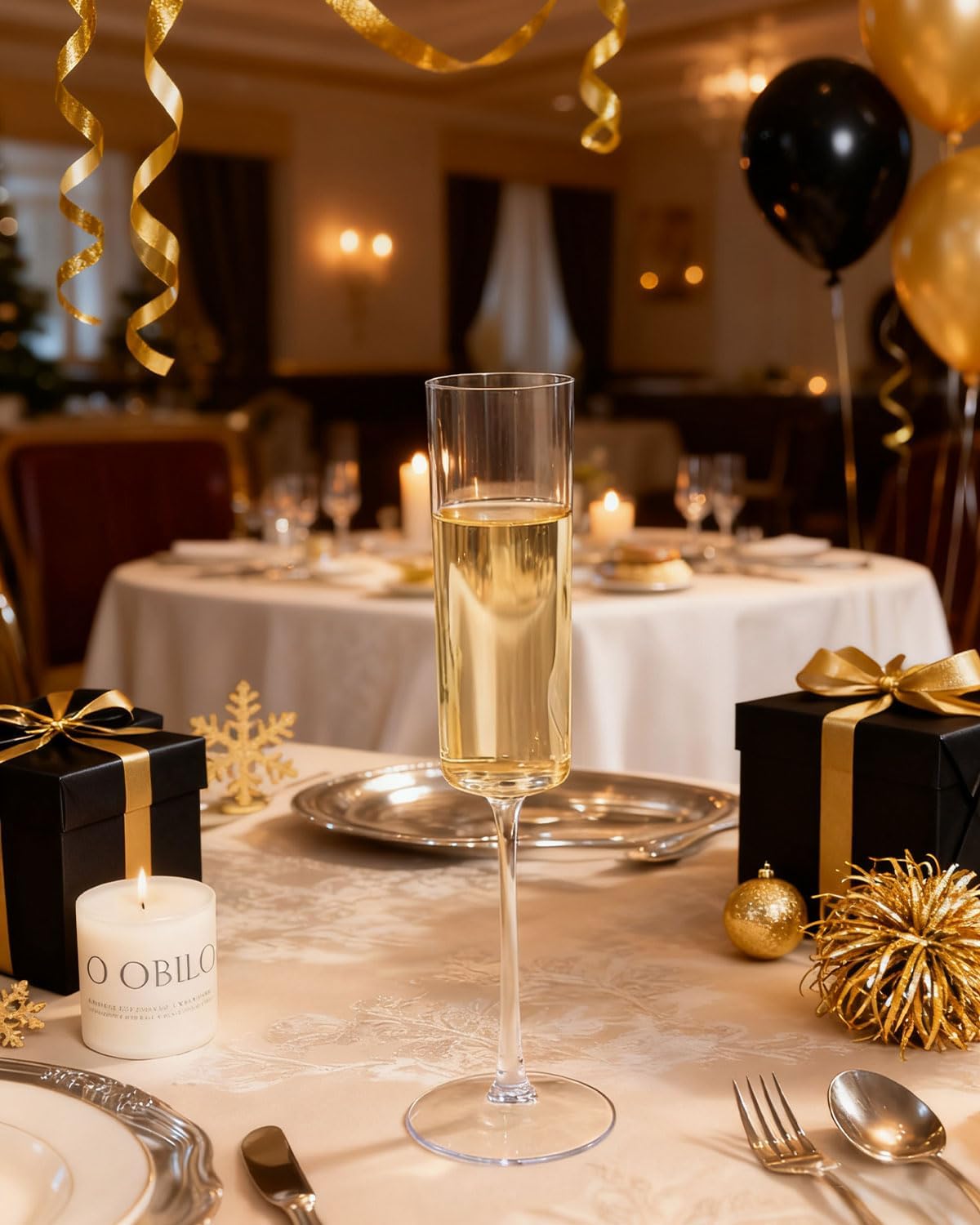 Ciaell 36 Pack Plastic Champagne Flutes - 6 Oz Disposable Champagne Glasses - Square Clear Plastic Toasting Glasses for Party Birthday Anniversary Wedding - Image 6