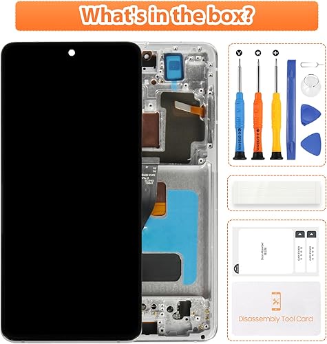 Miniatura 8 de AMOLED de 6.8 pulgadas para Samsung Galaxy S21 Ultra LCD G998U1 G998W G998B G998BDS S21Ultra 5G Pantalla LCD táctil reemplazo (con marco plateado)