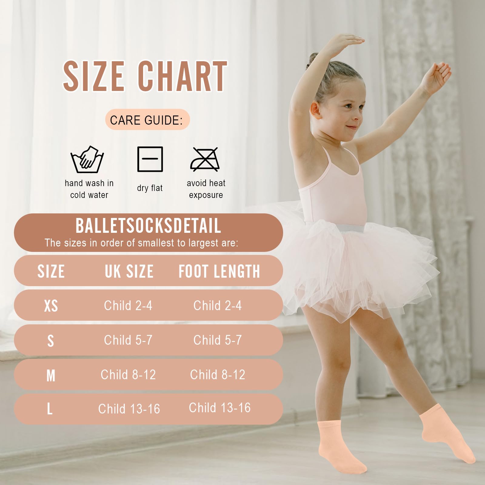 Lot de 4 paires de chaussettes de ballet pour filles et femmes, 100 % nylon sans couture, chaussettes de danse extensibles pour ballet, jazz, yoga