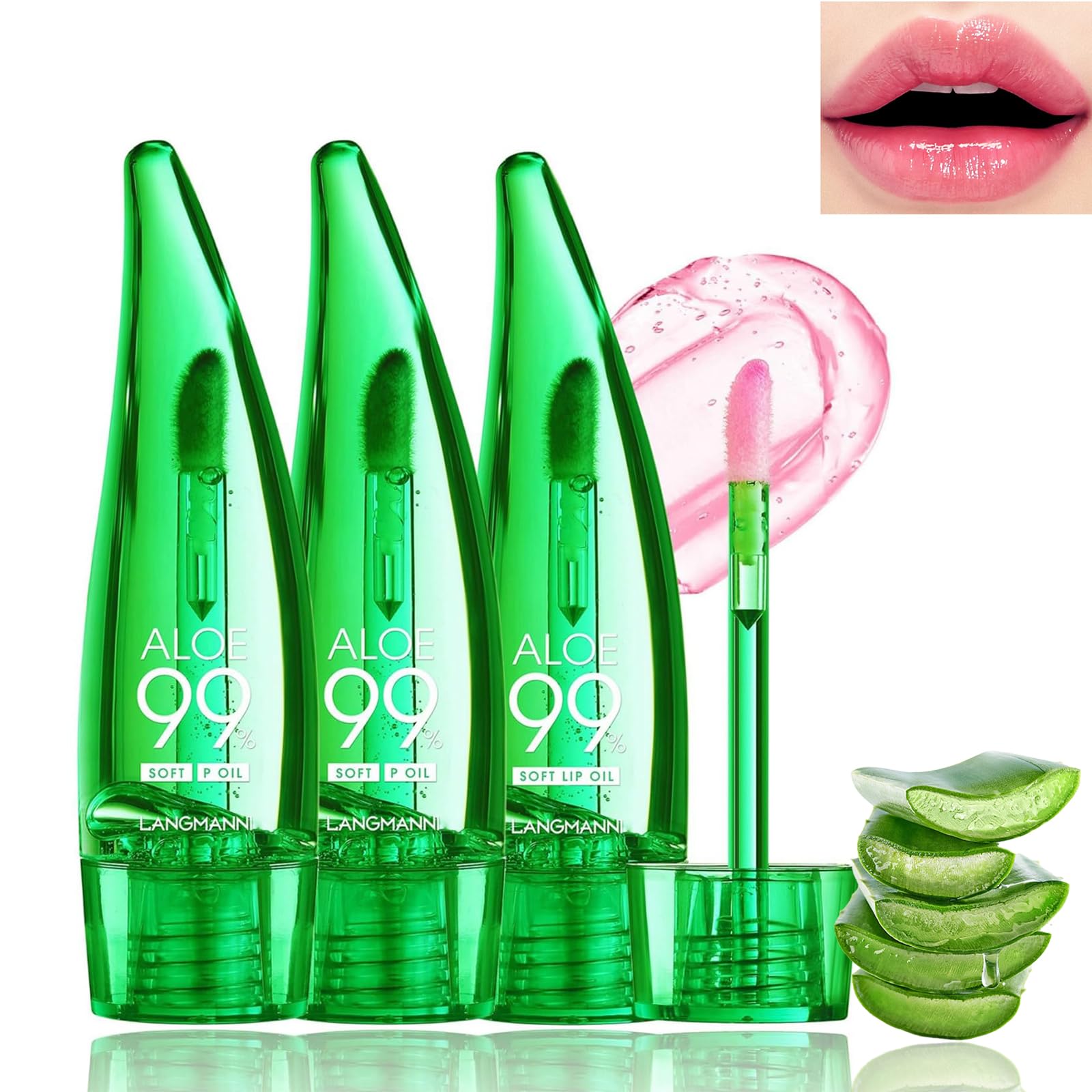 Syloripha Aloe Vera Gloss Set 3pcs Temperature Color Changing Oil