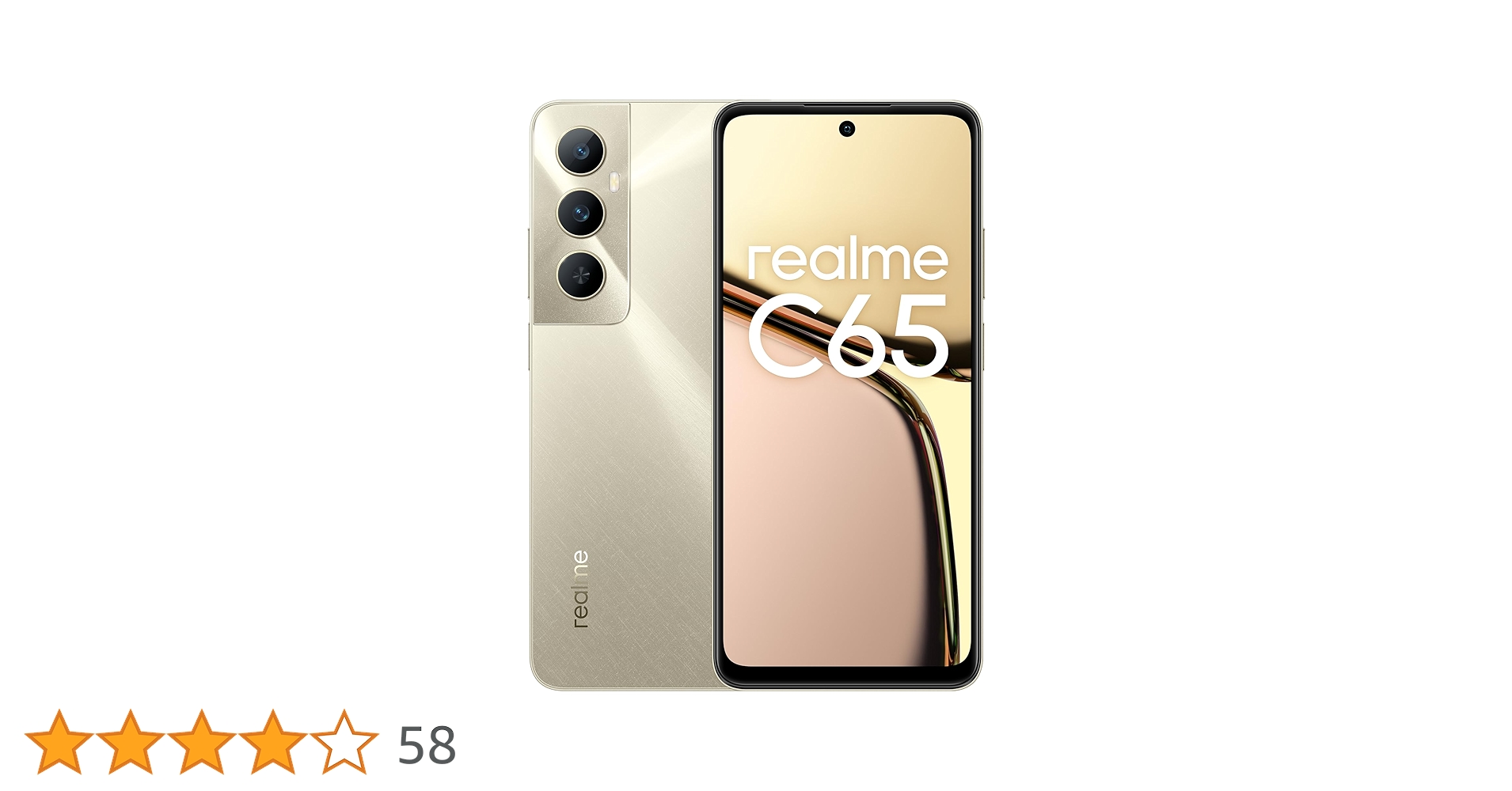 realme C65 スマートフォン 金色 Realme C65 Dual SIM Starlight Gold