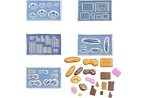 CoolDIY Multipurpose Miniature Molds for Clay, Dollhouse Miniatures, Nail Art
