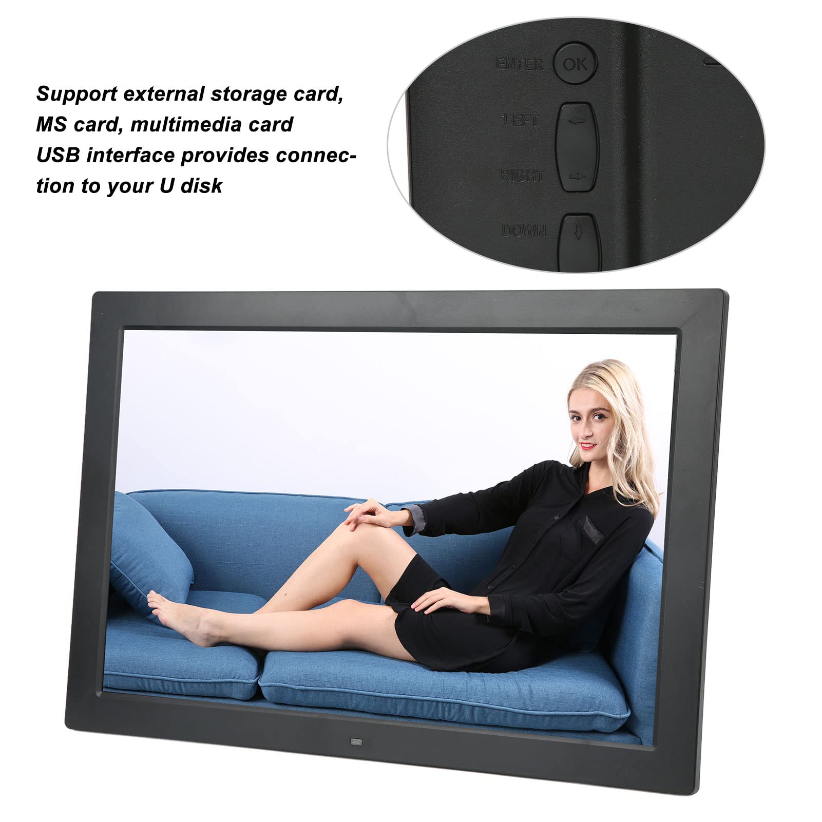 デジタルフォトフレーム サンワ、1024×600ドットの10.1型デジタルフォトフレーム - 価格.com