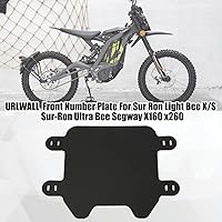 Vista 2 de Placa de matrícula frontal para Sur Ron Light Bee X/S/Ultra Bee Segway X160 X260 Talaria/E-Ride Pro SR S SS 2.0 3.0/Rawrr Mantis/Ebox Dragster ETM