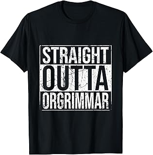 Straight Outta Orgrimmar WoW Horde Gamer Gift Vintage T-Shirt