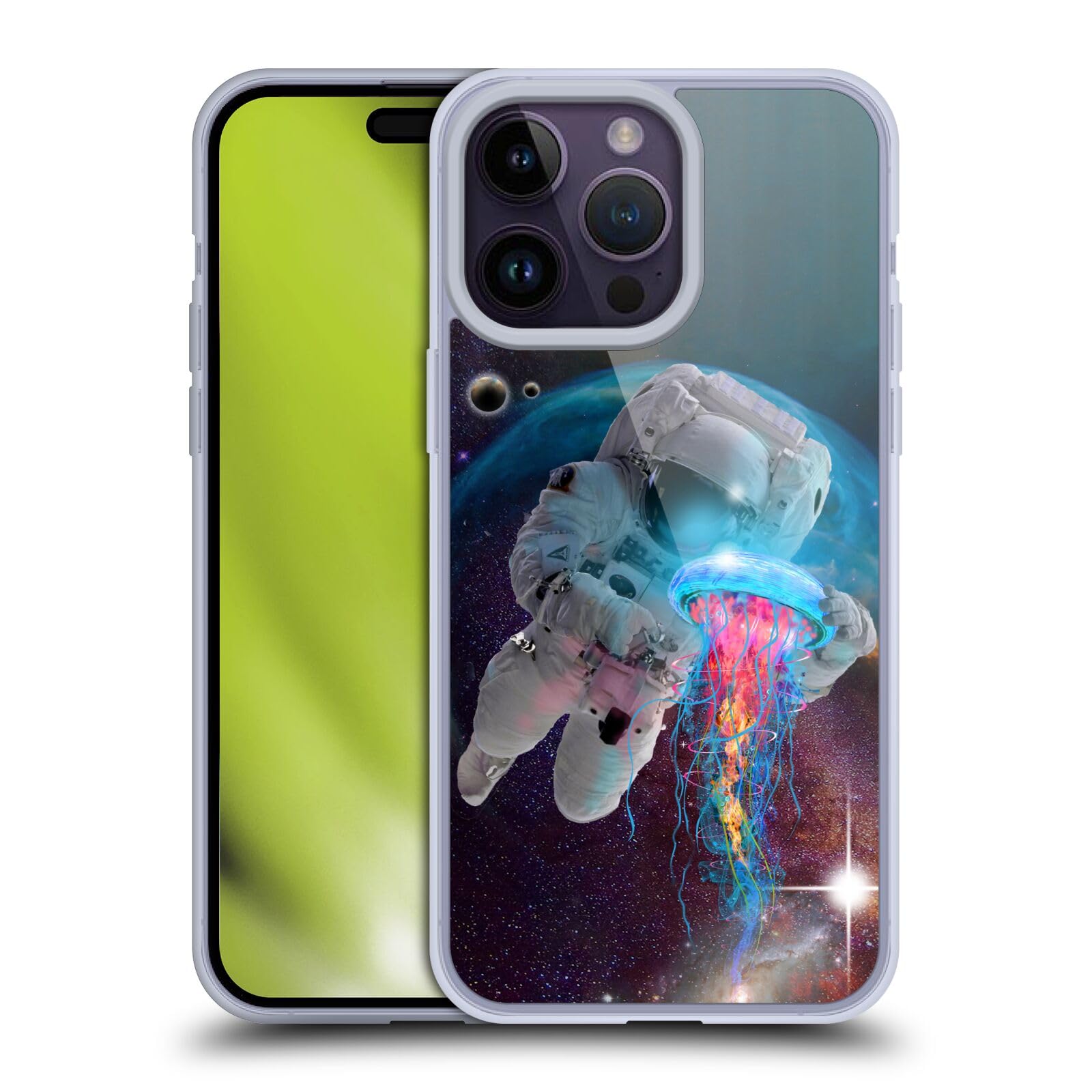 Funda de Gel Suave Dave Loblaw Astronauta para iPhone 14 Pro Max 7