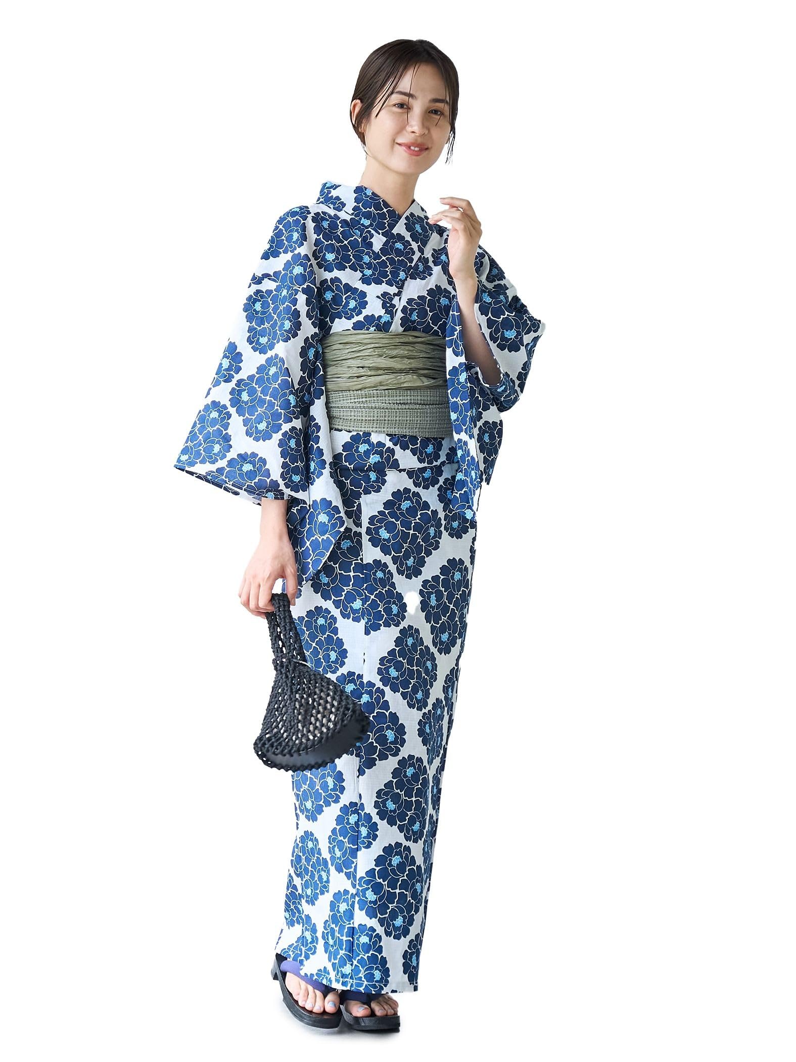 Amazon | [コーエン] WEB限定 浴衣5点セット(コバルトブルー