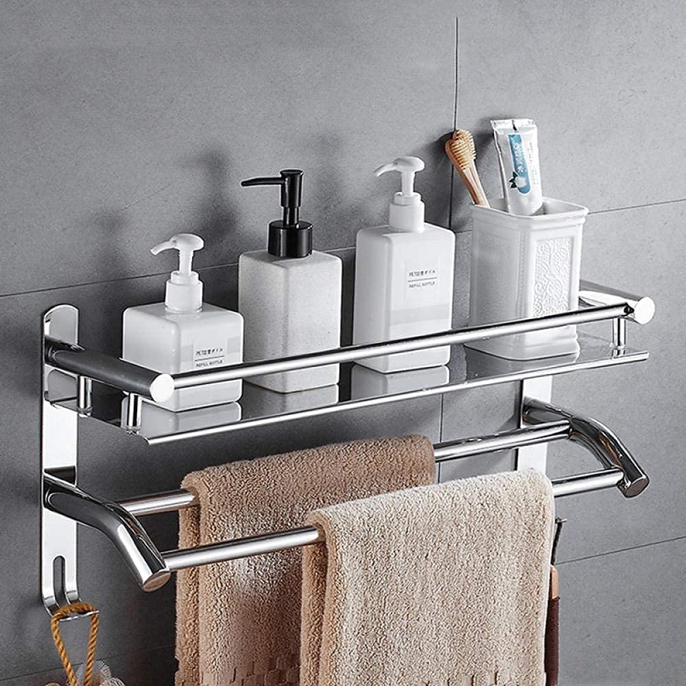 Étagère multi-serviette anti-rouille pour fixer solidement vos draps de bain sans encombrer