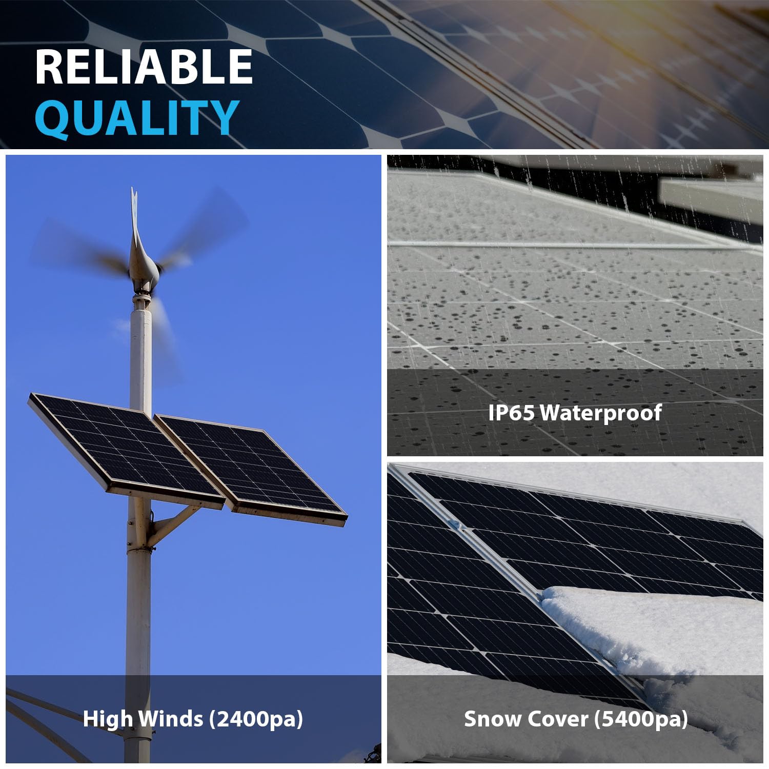 Mighty Max Battery 100 Watt 12V High Efficiency Monocrystalline Solar Panel for Off-Grid Applications, RNG-100D-SS