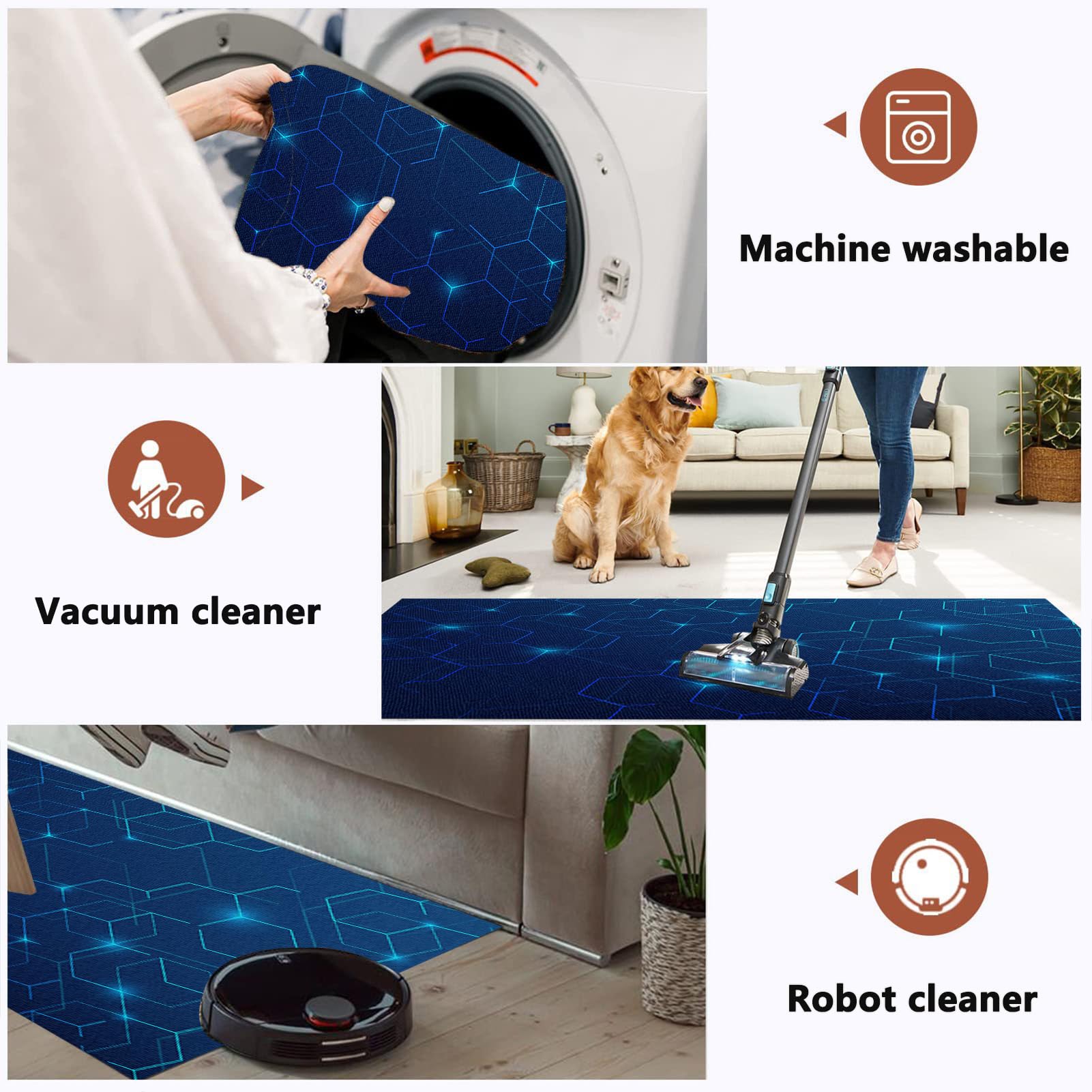 Tapis de Sous-Chaise de Bureau, Tapis de Chaise Gaming, Tapis Protection Sol Chaise Bureau, Tapis de Chaise Roulante, Tapis de Sol Gamer, Antidérapant Tapis de Protection pour Sols Durs 100 x 150 cm
