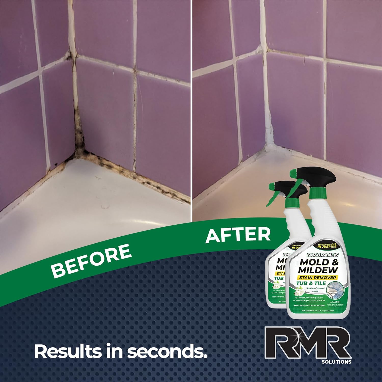 RMR Tub and Tile Cleaner, Mold & Mildew Stain Remover, Industrial